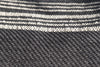 Luxury Wool & Cotton Twill Blanket (Dark Grey & Black)