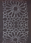 Geometric panel embroidery detail