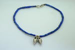 Lapis and Silver African Bead Necklace