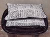 Black & white Musee cloth cushion covers 50 x 30 cm 