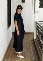 Safi Sleeveless Maxi Dress, Denim Linen