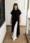Safi Sleeveless Maxi Dress, Black Linen