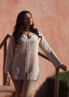 Chiffon Tunic, With Embroidered Panel
