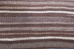 Vintage Brown Stripe Carpet Shoulder Bag