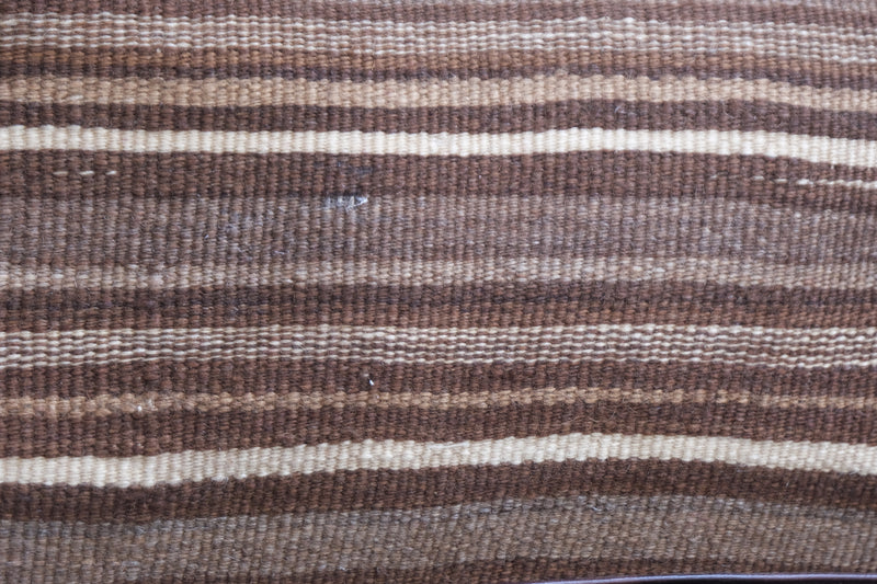 Vintage Brown Stripe Carpet Shoulder Bag