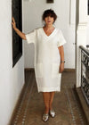 Nora Dress, Heavy Cream Linen