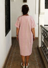Nora Dress, Pink Wool Tweed