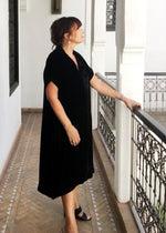 Leyla Dress, Short (Black Velvet)